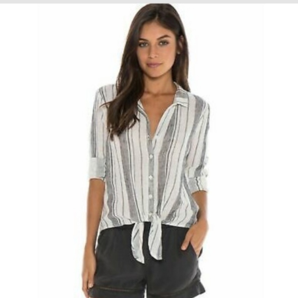 Cloth & Stone Blouse Linen Blend